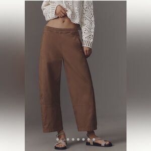 NWT The Izzie Relaxed Pull-On Barrel Pants by Pilcro